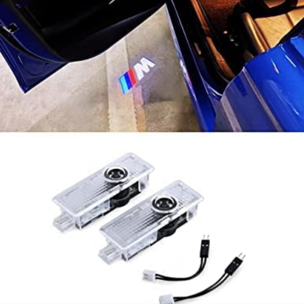 2 BMW M series car door projector lights